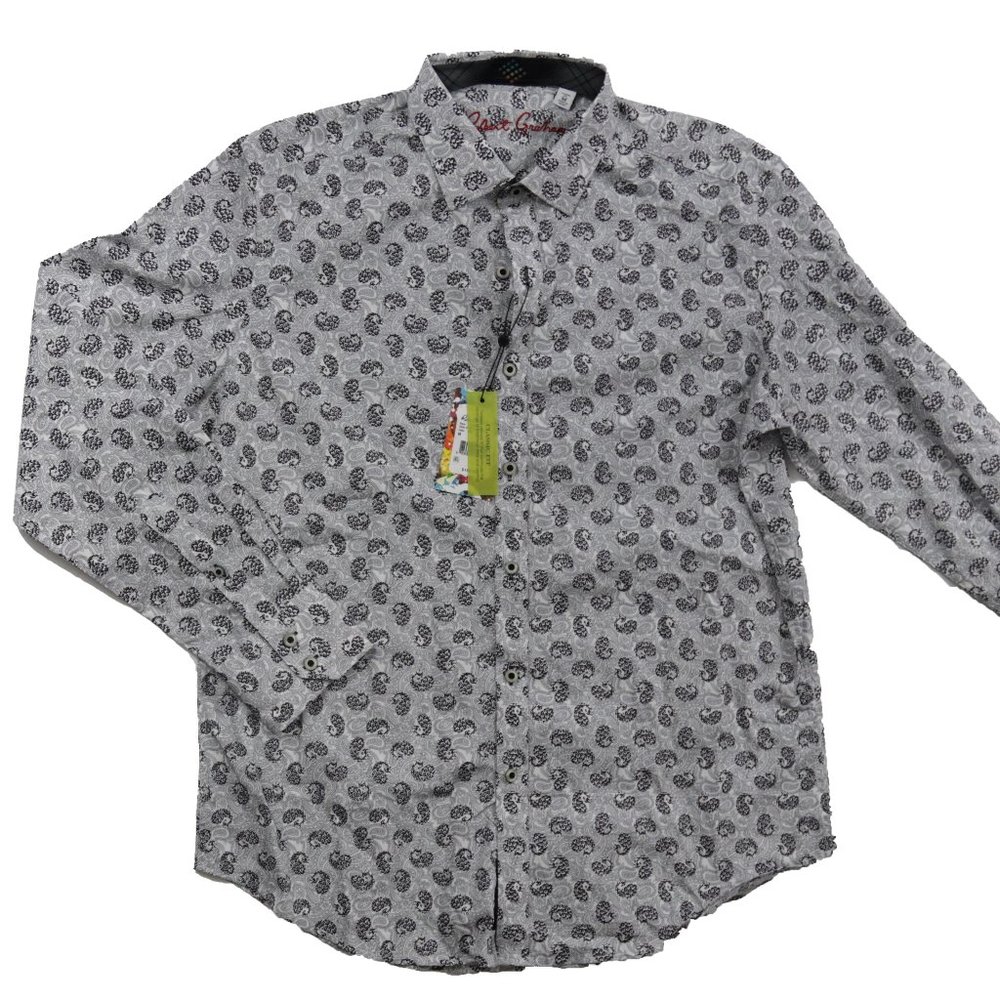 Robert Graham Mens Paisley Flip Cuff Button Up